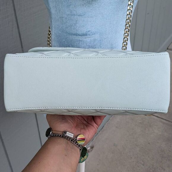 Kate Spade NY Natalia Top Handle Satchel Crossbody Bag in Crystal Blue. - Picture 8 of 10